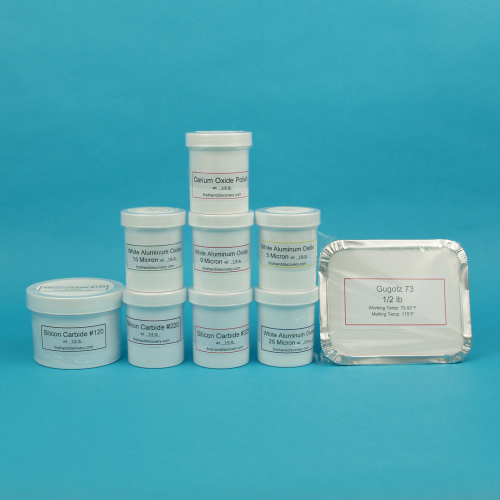 4.25 Inch Mirror Abrasives, Polish and Pitch Kit