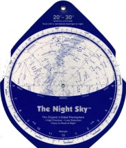 The Night Sky Planisphere 20°-30° Zone - Large