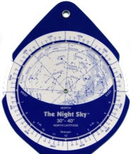 The Night Sky Planisphere 30°-40° Zone - Small