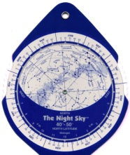 The Night Sky Planisphere 40°-50° Zone - Small