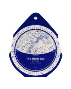 The Night Sky Planisphere 20°-30° Zone - Small