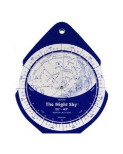 The Night Sky Planisphere 30°-40° Zone - Small