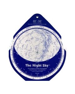 The Night Sky Planisphere 40°-50° Zone - Large