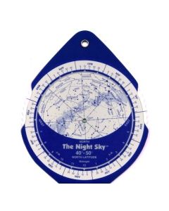 The Night Sky Planisphere 40°-50° Zone - Small